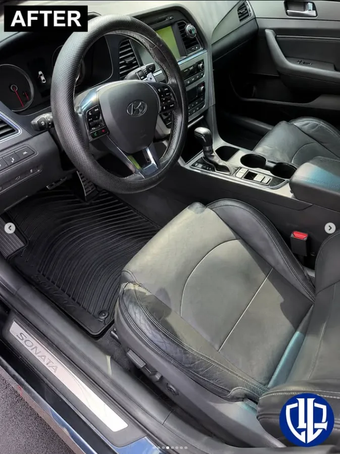 Hyundai interior deep cleaning after LugoLux detailing
